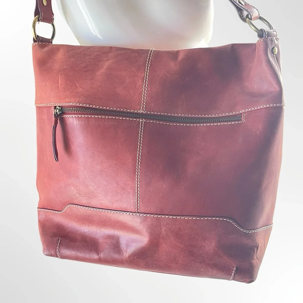 BORN Elaina Hobo Flap Leather Bag - Picture 3 of 6
